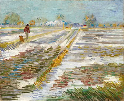 Landschaft im Schnee Vincent van Gogh